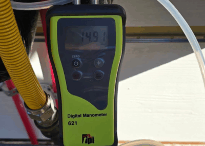 backflow testing being conducted