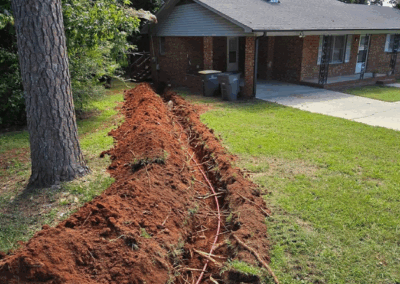 emergency sewer line repair brick house